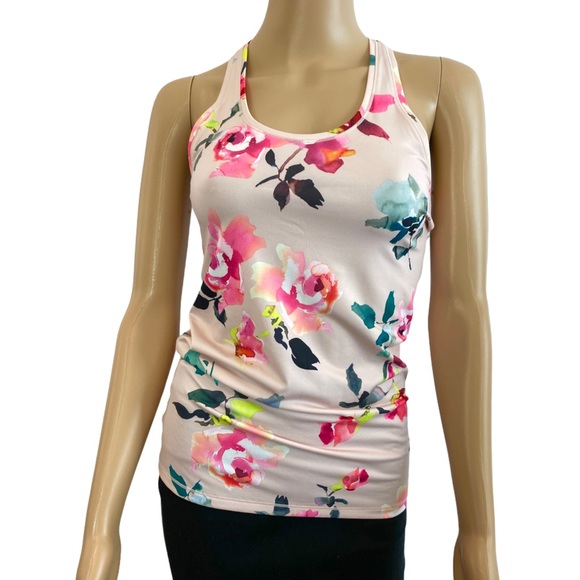 Athleta Shanti Pink Floral Printed Tank - Picture 4 of 12